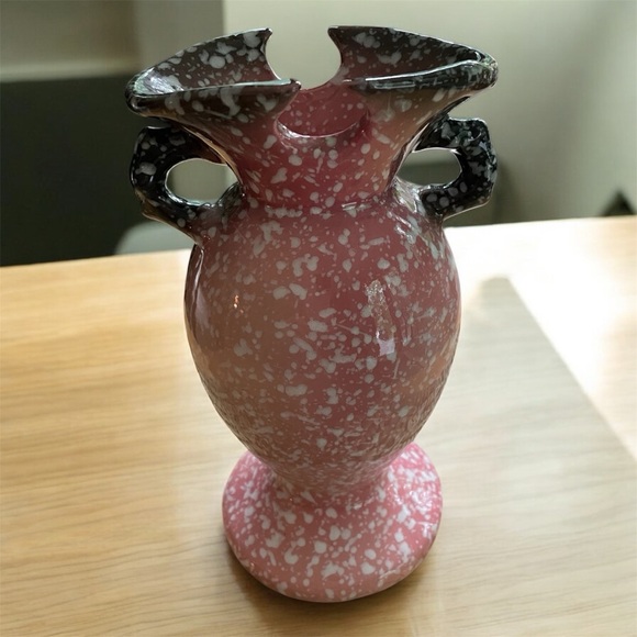 Hull vintage royal woodland pink speckled vase Hull W4 USA - Picture 4 of 11